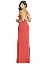 Rear View Thumbnail - Perfect Coral Thread Bridesmaid Style Cora