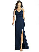 Front View Thumbnail - Midnight Navy Thread Bridesmaid Style Cora