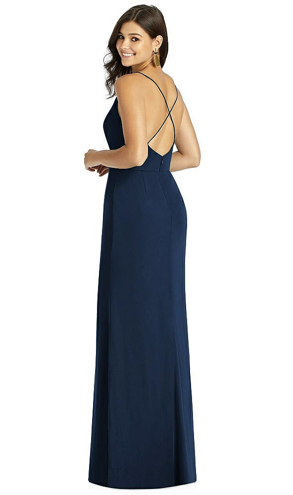 Back View - Midnight Navy Thread Bridesmaid Style Cora