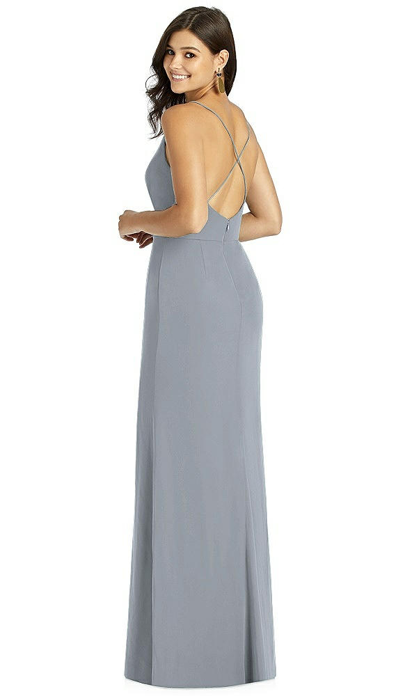 Back View - Platinum Thread Bridesmaid Style Cora