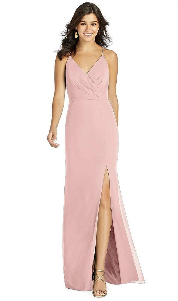 Front View - Rose - PANTONE Rose Quartz Thread Bridesmaid Style Cora