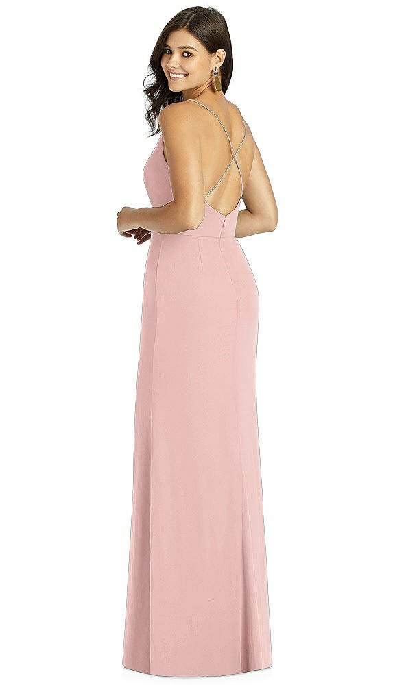 Back View - Rose - PANTONE Rose Quartz Thread Bridesmaid Style Cora