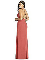 Rear View Thumbnail - Coral Pink Thread Bridesmaid Style Cora