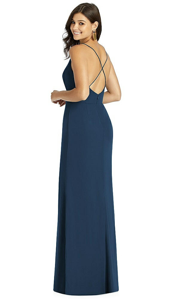 Back View - Sofia Blue Thread Bridesmaid Style Cora