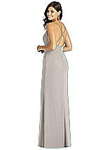 Rear View Thumbnail - Taupe Thread Bridesmaid Style Cora