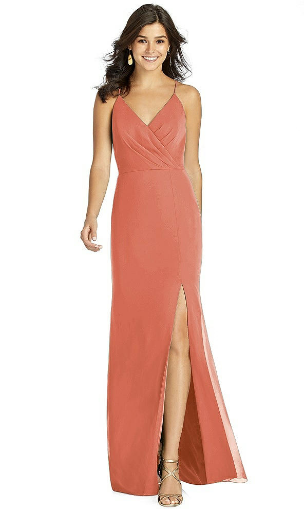 Front View - Terracotta Copper Thread Bridesmaid Style Cora