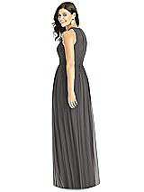 Rear View Thumbnail - Caviar Gray Thread Bridesmaid Style Kailyn