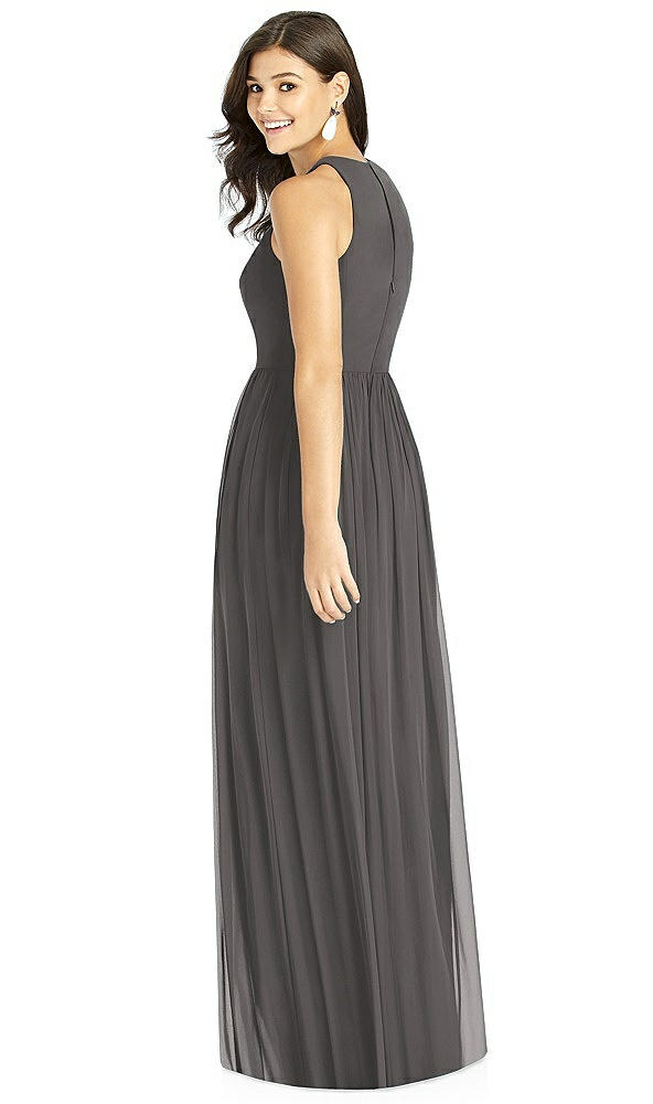 Back View - Caviar Gray Thread Bridesmaid Style Kailyn