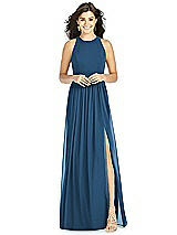 Front View Thumbnail - Dusk Blue Thread Bridesmaid Style Kailyn