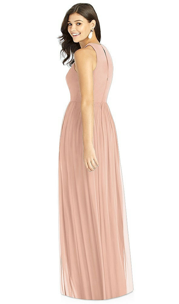 Back View - Pale Peach Thread Bridesmaid Style Kailyn