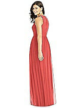 Rear View Thumbnail - Perfect Coral Thread Bridesmaid Style Kailyn