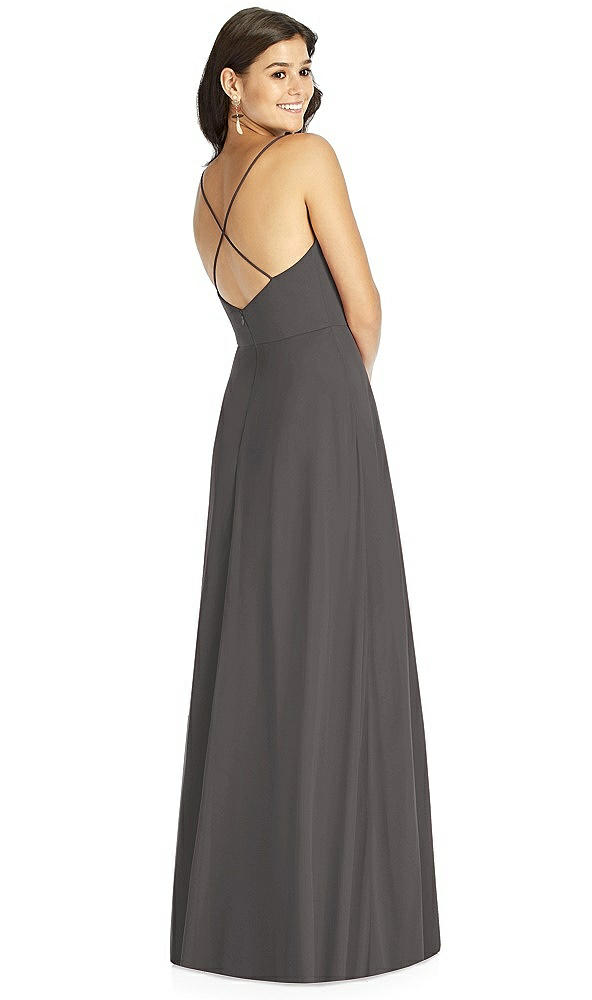 Back View - Caviar Gray Thread Bridesmaid Style Ida