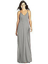 Front View Thumbnail - Chelsea Gray Thread Bridesmaid Style Ida