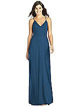 Front View Thumbnail - Dusk Blue Thread Bridesmaid Style Ida