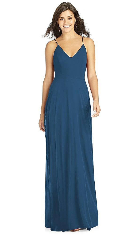 Front View - Dusk Blue Thread Bridesmaid Style Ida