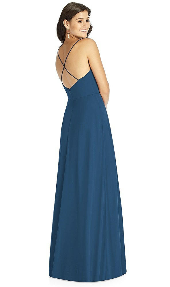 Back View - Dusk Blue Thread Bridesmaid Style Ida