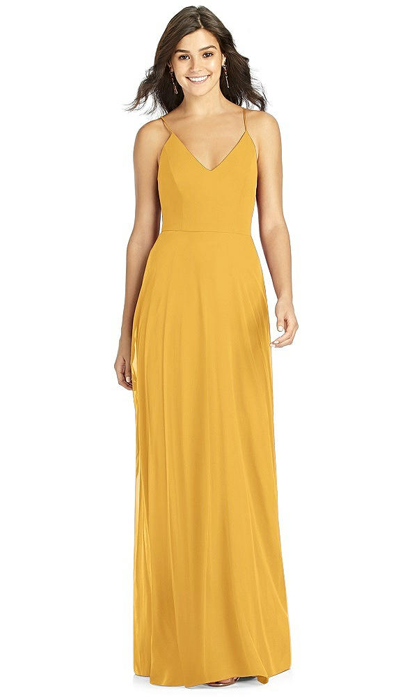 Front View - NYC Yellow Thread Bridesmaid Style Ida