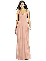 Front View Thumbnail - Pale Peach Thread Bridesmaid Style Ida