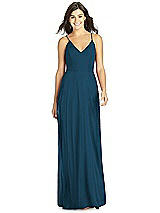 Front View Thumbnail - Atlantic Blue Thread Bridesmaid Style Ida