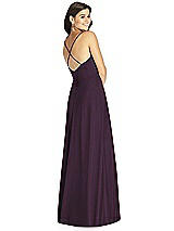 Rear View Thumbnail - Aubergine Thread Bridesmaid Style Ida