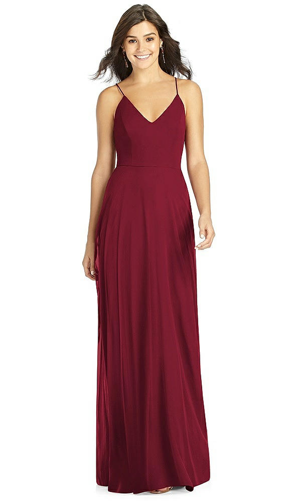 Front View - Burgundy Thread Bridesmaid Style Ida