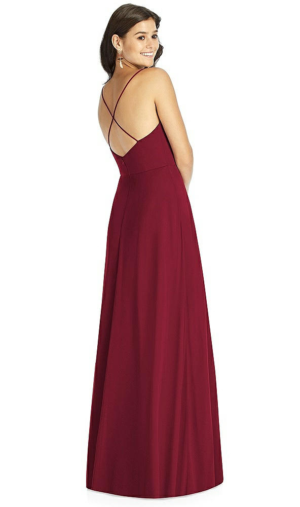 Back View - Burgundy Thread Bridesmaid Style Ida