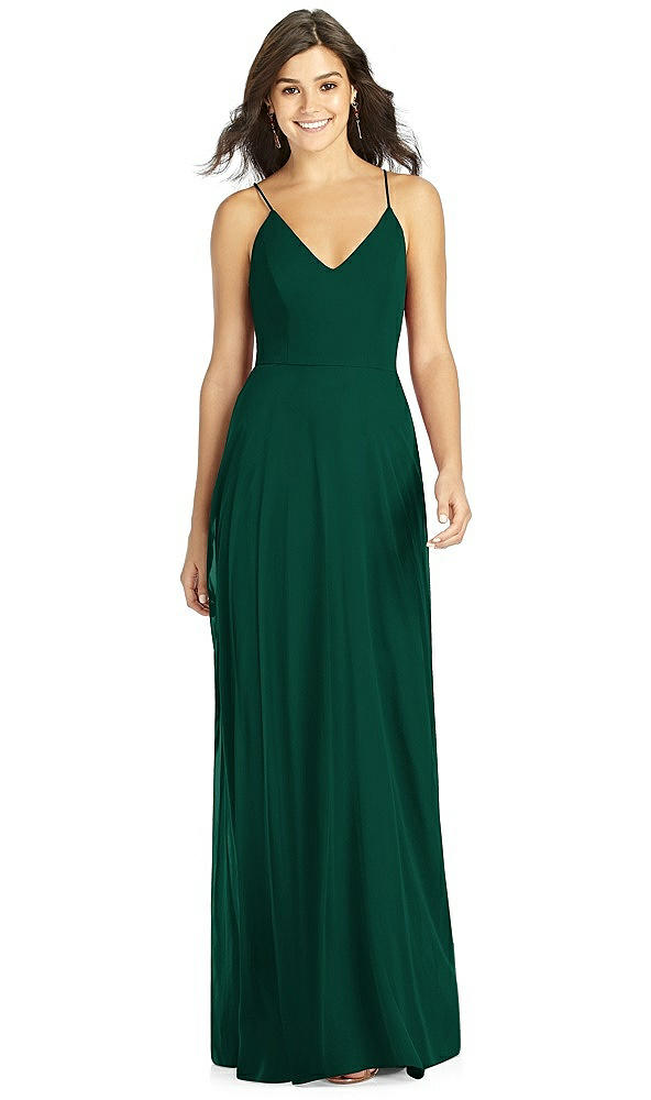 Front View - Hunter Green Thread Bridesmaid Style Ida