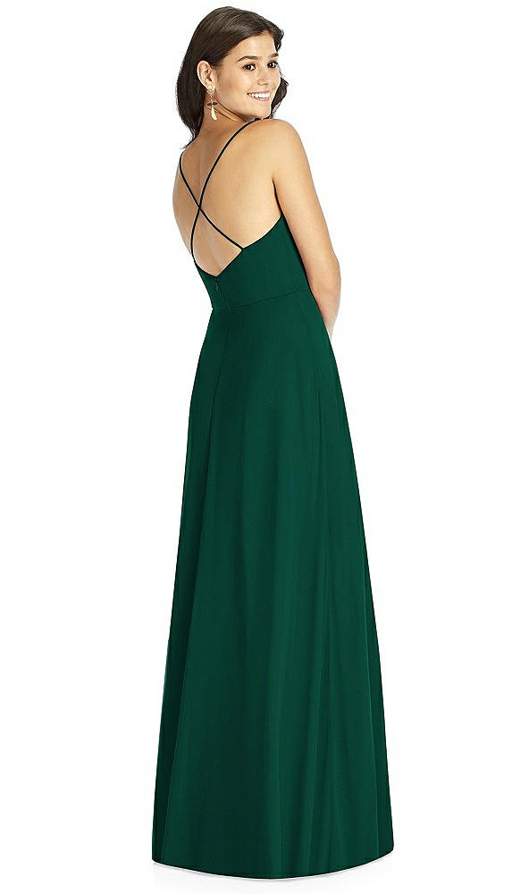 Back View - Hunter Green Thread Bridesmaid Style Ida