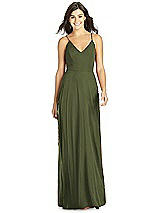 Front View Thumbnail - Olive Green Thread Bridesmaid Style Ida