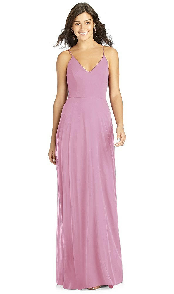 Front View - Powder Pink Thread Bridesmaid Style Ida