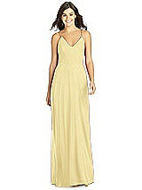 Front View Thumbnail - Pale Yellow Thread Bridesmaid Style Ida