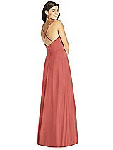 Rear View Thumbnail - Coral Pink Thread Bridesmaid Style Ida