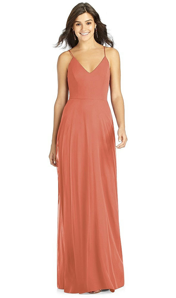 Front View - Terracotta Copper Thread Bridesmaid Style Ida