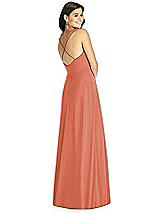 Rear View Thumbnail - Terracotta Copper Thread Bridesmaid Style Ida