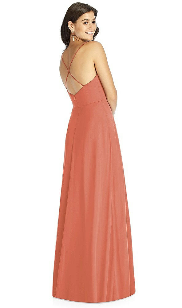 Back View - Terracotta Copper Thread Bridesmaid Style Ida