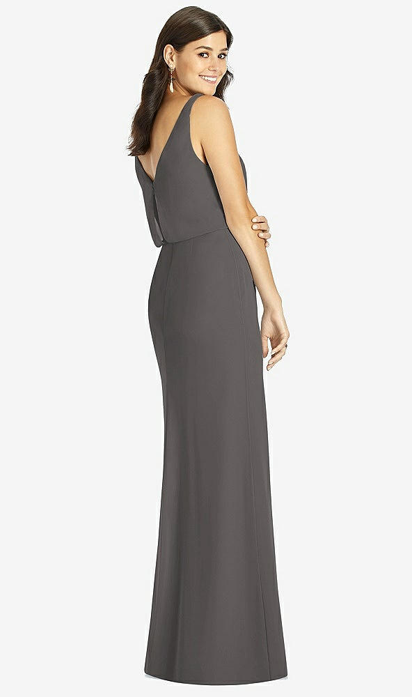 Back View - Caviar Gray Thread Bridesmaid Style Ines