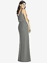 Rear View Thumbnail - Charcoal Gray Thread Bridesmaid Style Ines