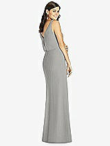 Rear View Thumbnail - Chelsea Gray Thread Bridesmaid Style Ines