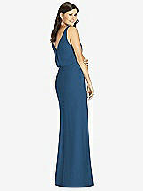 Rear View Thumbnail - Dusk Blue Thread Bridesmaid Style Ines