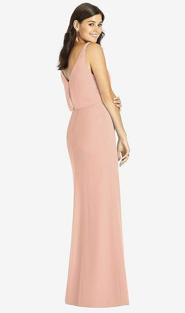 Back View - Pale Peach Thread Bridesmaid Style Ines