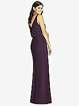 Rear View Thumbnail - Aubergine Thread Bridesmaid Style Ines