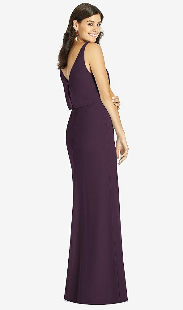 Back View - Aubergine Thread Bridesmaid Style Ines