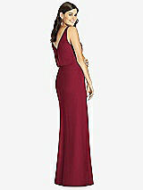 Rear View Thumbnail - Burgundy Thread Bridesmaid Style Ines