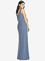 Rear View Thumbnail - Larkspur Blue Thread Bridesmaid Style Ines