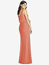 Rear View Thumbnail - Terracotta Copper Thread Bridesmaid Style Ines