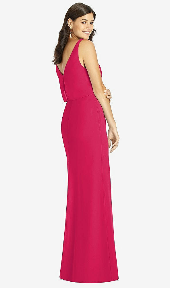 Back View - Vivid Pink Thread Bridesmaid Style Ines