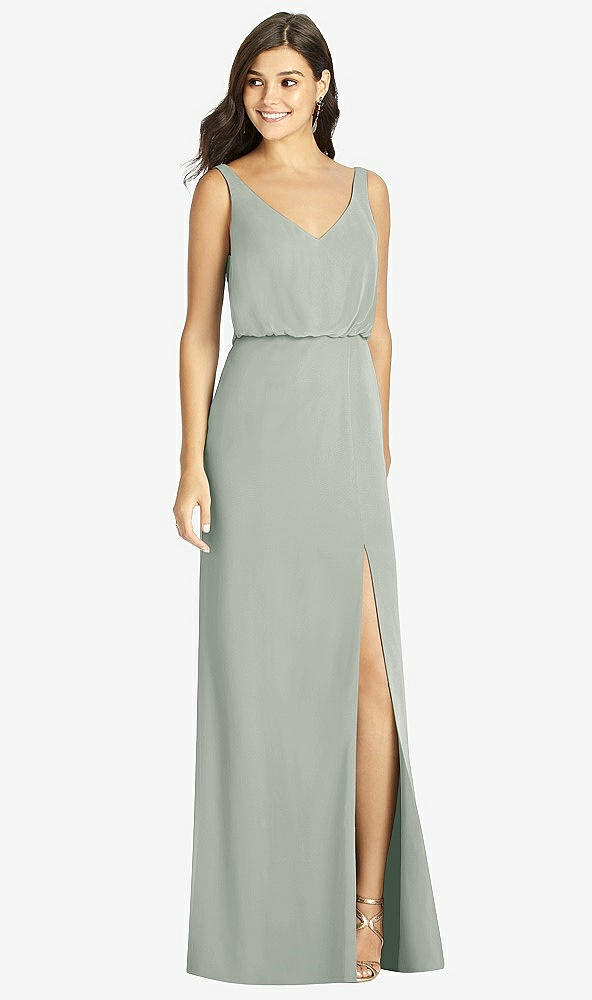 Front View - Willow Green Thread Bridesmaid Style Ines