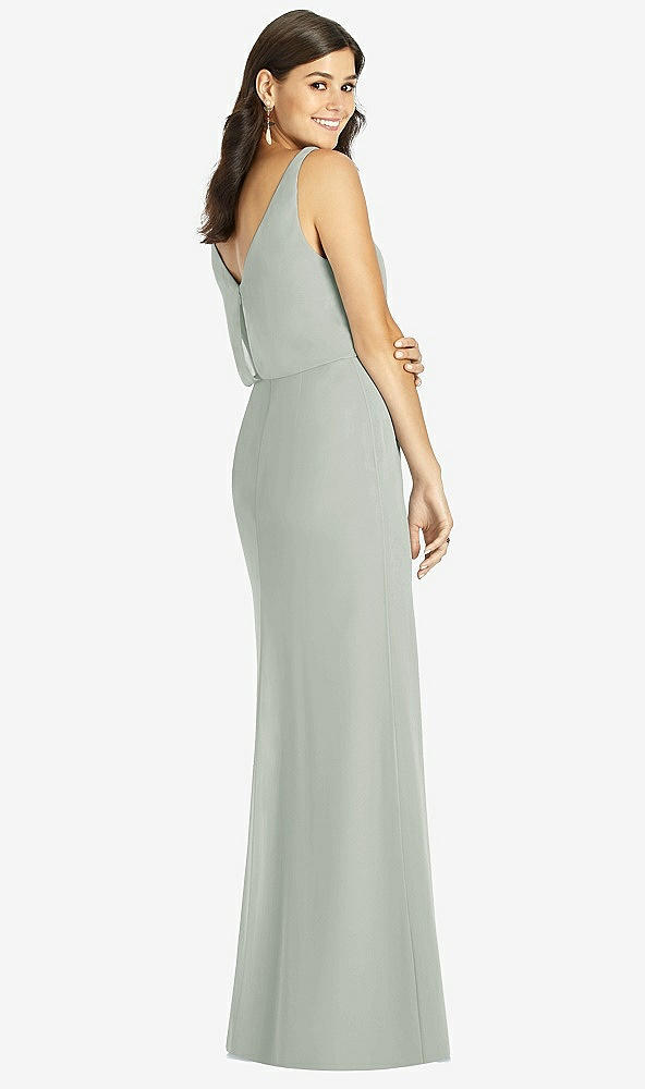 Back View - Willow Green Thread Bridesmaid Style Ines