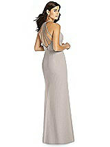 Rear View Thumbnail - Taupe Thread Bridesmaid Style Molly