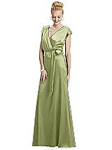 Alt View 1 Thumbnail - Mint Cap Sleeve Blouson Faux Wrap Dress